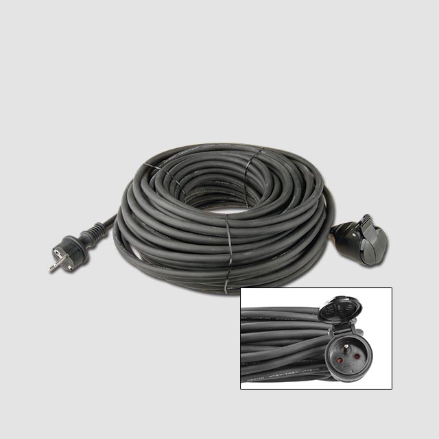 Prodlužovací kabel guma 1 zás.230V/10m