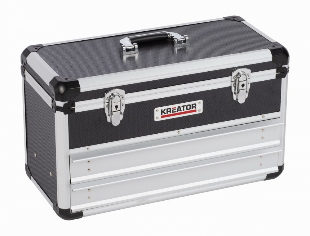 Hliníkový kufr 523x240x305mm 2 zásuvky