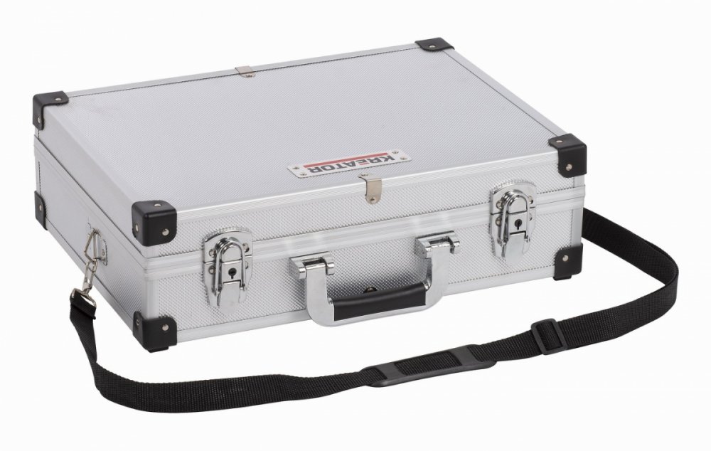 Hliníkový kufr 420x300x125mm stříbrný